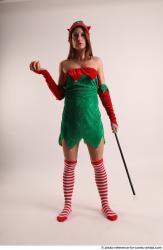 Veronika Elf Pose With Apple